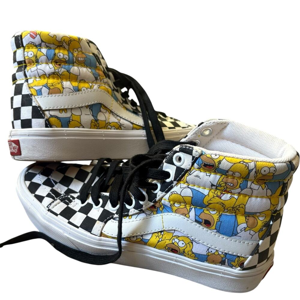 Men’s size 5 Homer Simpson custom made VANS high tops